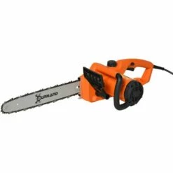 DURHAND Tronçonneuse électrique 2000 W 40 Cm 13 M/s - Faible Rebond - Tronçonneuse Silencieuse Et Puissante à Fil - Chaine Acier Alliage Alu. ABS - Orange Noir - Orange