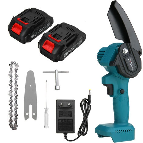 LBTN Mini Scie à Chaine 1200W Electrique élagage Portatif 88V Petite Chaine Rechargeable 2 Batterie 1200W 4 LBTN Mini Scie à Chaine 1200W Electrique élagage Portatif 88V Petite Chaine Rechargeable 2 Batterie 1200W – Image 2