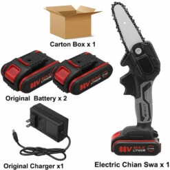 LBTN Mini Tron?onneuse Electrique Scie Portable Cha?ne Rechargeable Travail Bois 2 Batteries 800W 3500mAh 8 LBTN Mini Tron?onneuse Electrique Scie Portable Cha?ne Rechargeable Travail Bois 2 Batteries 800W 3500mAh -Tronçonneuse et accessoire Soldes 2022 42050015 2