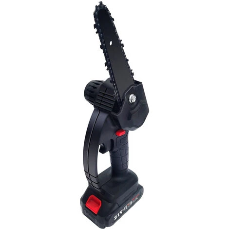 HAPPYSHOPPING Scie A Bois A Une Main Rechargeable Pour Tronçonneuse Electrique Sans Fil De 6 Pouces Pour Le Jardinage, La Taille, Modele : Noir, Norme Europeenne 4 HAPPYSHOPPING Scie A Bois A Une Main Rechargeable Pour Tronçonneuse Electrique Sans Fil De 6 Pouces Pour Le Jardinage, La Taille, Modele : Noir, Norme Europeenne – Image 2