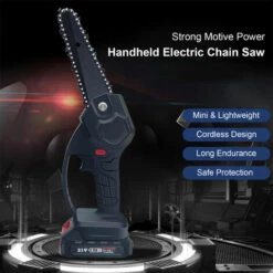 HAPPYSHOPPING Scie A Bois A Une Main Rechargeable Pour Tronçonneuse Electrique Sans Fil De 6 Pouces Pour Le Jardinage, La Taille, Modele : Noir, Norme Europeenne 9 HAPPYSHOPPING Scie A Bois A Une Main Rechargeable Pour Tronçonneuse Electrique Sans Fil De 6 Pouces Pour Le Jardinage, La Taille, Modele : Noir, Norme Europeenne -Tronçonneuse et accessoire Soldes 2022 42090000 3