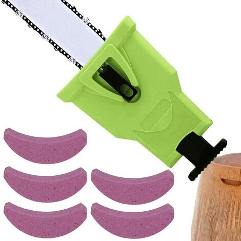 TANABATA Affûteur De Tronçonneuse Avec 5 Pierres D'affûtage Affûteuse De Chaîne De Tronçonneuse Pour Guides De 14 à 20 Pouces Et Barre De Scie à Chaîne à 2 Trous 3 TANABATA Affûteur De Tronçonneuse Avec 5 Pierres D'affûtage Affûteuse De Chaîne De Tronçonneuse Pour Guides De 14 à 20 Pouces Et Barre De Scie à Chaîne à 2 Trous