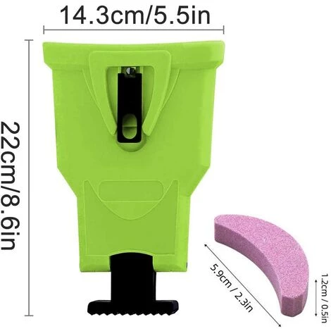 TANABATA Affûteur De Tronçonneuse Avec 5 Pierres D'affûtage Affûteuse De Chaîne De Tronçonneuse Pour Guides De 14 à 20 Pouces Et Barre De Scie à Chaîne à 2 Trous 4 TANABATA Affûteur De Tronçonneuse Avec 5 Pierres D'affûtage Affûteuse De Chaîne De Tronçonneuse Pour Guides De 14 à 20 Pouces Et Barre De Scie à Chaîne à 2 Trous – Image 2