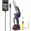 HAPPYSHOPPING Scie D'elagage Electrique Portable 21V 8 Pouces Petite Tronçonneuse A Bois A Moteur Sans Brosse Outil De Travail Du Bois A Une Main Pour Verger De Jardin, Modele: Une Batterie Et Une Charge 1 HAPPYSHOPPING Scie D'elagage Electrique Portable 21V 8 Pouces Petite Tronçonneuse A Bois A Moteur Sans Brosse Outil De Travail Du Bois A Une Main Pour Verger De Jardin, Modele: Une Batterie Et Une Charge -Tronçonneuse et accessoire Soldes 2022 43441603 1