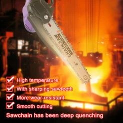 HAPPYSHOPPING Scie D'elagage Electrique Portable 21V 8 Pouces Petite Tronçonneuse A Bois A Moteur Sans Brosse Outil De Travail Du Bois A Une Main Pour Verger De Jardin, Modele : Deux Puissances Et Une Charge -Tronçonneuse et accessoire Soldes 2022 43441616 5