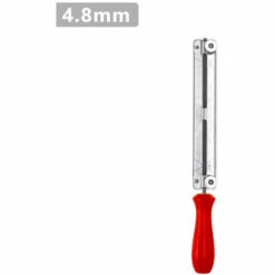 GUAZHUNIFR Scie à Chaîne En Acier Ensemble De Limes à Affûter Rondes Porte-Outil à Tronçonneuse Porte-Outils En Bois Porte-Guide De Classeme(4.8mm) Guazhuni