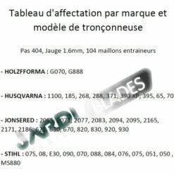 JARDIAFFAIRES Chaine Pour Tronçonneuse Pas 404, Jauge 1.6mm, 104 Maillons 5 JARDIAFFAIRES Chaine Pour Tronçonneuse Pas 404, Jauge 1.6mm, 104 Maillons -Tronçonneuse et accessoire Soldes 2022 46049968 2