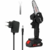Tronçonneuse à Batterie KKmoon Mini Scie à Chaîne électrique Sans Fil Pour La Maison Scie à Chaîne Portative Pour L'exploitation Forestière Et L'abattage D'arbres Scie à Chaîne électrique Portative Au Lithium Avec Batterie + Chargeur + Chaîne + Clé, Prise -Tronçonneuse et accessoire Soldes 2022 47158387 1