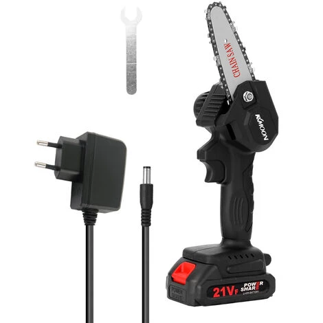 Tronçonneuse à Batterie KKmoon Mini Scie à Chaîne électrique Sans Fil Pour La Maison Scie à Chaîne Portative Pour L'exploitation Forestière Et L'abattage D'arbres Scie à Chaîne électrique Portative Au Lithium Avec Batterie + Chargeur + Chaîne + Clé, Prise 3 Tronçonneuse à Batterie KKmoon Mini Scie à Chaîne électrique Sans Fil Pour La Maison Scie à Chaîne Portative Pour L'exploitation Forestière Et L'abattage D'arbres Scie à Chaîne électrique Portative Au Lithium Avec Batterie + Chargeur + Chaîne + Clé, Prise