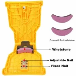 Kit D'affûtage Pour Tronçonneuse Scie Aiguiseur De Chaîne Avec 2pcs Whetstone- Affûteuse Pour 14/16/18/20 Pouces Barre De Scie à Chaîne à Deux Trous，Irisfr -Tronçonneuse et accessoire Soldes 2022 47158905 4