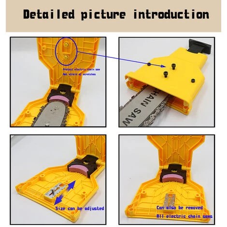 SUPERSELLER Affûteuse De Chaîne Pour Tronçonneuse Affûteuse De Chaîne Universelle Pour Affûteuse De Scie à Chaîne à Bois Affûteuse Affûteuse Outil De Chaîne Rapide, Multicolore - Multicolore 4 SUPERSELLER Affûteuse De Chaîne Pour Tronçonneuse Affûteuse De Chaîne Universelle Pour Affûteuse De Scie à Chaîne à Bois Affûteuse Affûteuse Outil De Chaîne Rapide, Multicolore - Multicolore – Image 2