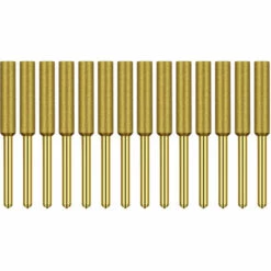 HAPPYSHOPPING Lime à Chaîne Pour Tronçonneuse Diamant Plaqué Titane Grinder 1/8" Poignée Convient Pour Le Meulage Du Bois De Bijoux En Pierre à Chaîne De Tronçonneuse, 4,8 Mm [plaqué Titane] Lot De 12 - 4,8 Mm [plaqué Titane] Lot De 12