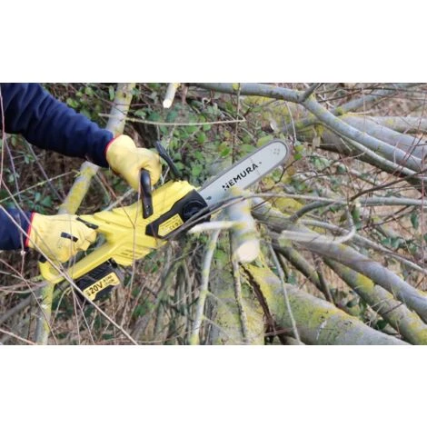 Tronçonneuse 20V à Batterie 4Ah - Coupe De 20cm - Nemura 5 Tronçonneuse 20V à Batterie 4Ah - Coupe De 20cm - Nemura – Image 3