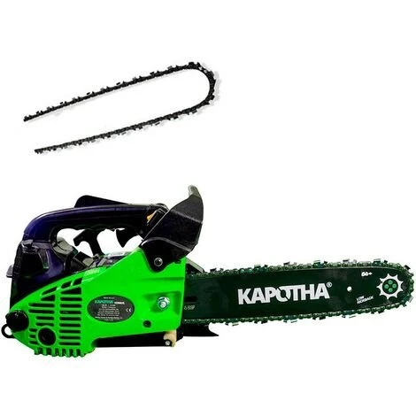 Tronçonneuse Élagueuse Professionnelle 2 Temps 25cc 30cm + 2 Chaînes Oregon - Kapotha 3 Tronçonneuse Élagueuse Professionnelle 2 Temps 25cc 30cm + 2 Chaînes Oregon - Kapotha