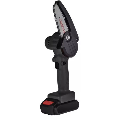 LIFCAUSAL Tronçonneuse Sans Fil Rechargeable Portative Pour L'élagage D'arbres De Coupe De Bois Noir 3 LIFCAUSAL Tronçonneuse Sans Fil Rechargeable Portative Pour L'élagage D'arbres De Coupe De Bois Noir