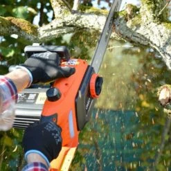 OXEO Tronçonneuse Électrique 230V - 2200 W - Auto-Affûtage - Guide De 50 Cm - Système Anti-rebond De La Chaîne -Tronçonneuse et accessoire Soldes 2022 51264901 3