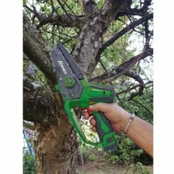 RIBIMEX Elagueuse Batterie 12volt, Guide 153mm, Diamètre Coupe 100mm