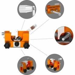 Gabarit D'affûtage De Chaîne De Tronçonneuse,Chainsaw Chain Sharpening à Manivelle Portable, Affûteur De Chaîne De Scie Pour Tous Les Types De Tronçonneuses électriques，Starlight -Tronçonneuse et accessoire Soldes 2022 51767921 4