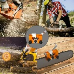 Gabarit D'affûtage De Chaîne De Tronçonneuse,Chainsaw Chain Sharpening à Manivelle Portable, Affûteur De Chaîne De Scie Pour Tous Les Types De Tronçonneuses électriques，Starlight -Tronçonneuse et accessoire Soldes 2022 51767921 5