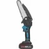 ASUPERMALL 21V 6Inch Scies D'élagage électriques, Petite Tronçonneuse Pour Fendre Le Bois, Moteur à Balai Pour Le Jardin Et Le Verger, 1 Batterie - 1 Batterie -Tronçonneuse et accessoire Soldes 2022 52557591 1