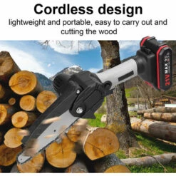 ASUPERMALL 21V 6Inch Scies D'élagage électriques, Petite Tronçonneuse Pour Fendre Le Bois, Moteur à Balai, 1 Batterie - 1 Batterie -Tronçonneuse et accessoire Soldes 2022 52557594 4