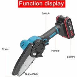 ASUPERMALL 21V 4Inch Scies D'élagage électriques, Petite Tronçonneuse Pour Fendre Le Bois, Moteur à Balai Pour Le Jardin Et Le Verger, 2 Batteries - 2 Batteries -Tronçonneuse et accessoire Soldes 2022 52557596 2