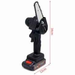 LIFCAUSAL Mini Tronçonneuse, Scie électrique Portable Rechargeable 500 W, Petite Tronçonneuse à Bois Sans Fil Pour La Coupe De Bois De Branche D'arbre, Noir -Tronçonneuse et accessoire Soldes 2022 52728419 2