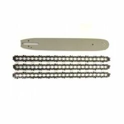 ADAPTABLE Guide De 50cm + 3 Chaînes De Tronçonneuse - 78 Entraineurs - Pas 325 - Jauge 0.58 (1.5mm)