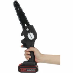JMAX Tronçonneuse à Batterie 6'' 88VF 2 Batterie Portable Scie Électrique Jardin Logging Chaîne - Noir 10 JMAX Tronçonneuse à Batterie 6'' 88VF 2 Batterie Portable Scie Électrique Jardin Logging Chaîne - Noir -Tronçonneuse et accessoire Soldes 2022 53818322 4