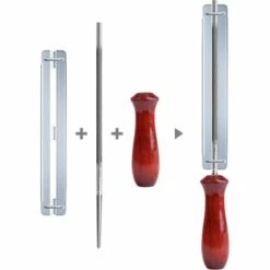 7 Pièces Affuteuse De Tronçonneuse,chaîne Affûtage Avec 4.0 4.8 5.5 Lime Ronde,guide,lime Plate,limes à Aiguilles,poignée,calibre Et Rangement，Starlight -Tronçonneuse et accessoire Soldes 2022 54053163 5