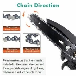 DONTODENT Chaînes Et Guides Tranchants De Avec Pour Scie à Chaîne Accessoires De Tronçonneuse De Haute Qualité Et Durables -Chaîne De 4 Pouces * 3 -Tronçonneuse et accessoire Soldes 2022 54084825 2