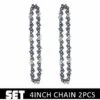 DONTODENT Chaînes Et Guides Tranchants De Avec Pour Scie à Chaîne Accessoires De Tronçonneuse De Haute Qualité Et Durables-Chaîne De 4 Pouces * 2