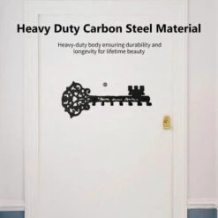 LIFCAUSAL Cintre En Métal Avec 7 Crochets Crochet Mural En Forme De Clé Crochet De Stockage De Perçage Sans Clous Crochets De Serviette De Cuisine Antirouille Porte D'entrée Décoration De La Maison -Tronçonneuse et accessoire Soldes 2022 54378090 4