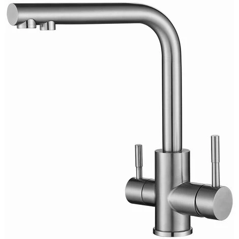 LIFCAUSAL Robinet De Cuisine Évier En Acier Inoxydable Purificateur D'eau Chaude Et Froide Robinet à Double Sortie 3 LIFCAUSAL Robinet De Cuisine Évier En Acier Inoxydable Purificateur D'eau Chaude Et Froide Robinet à Double Sortie