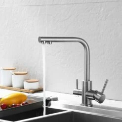 LIFCAUSAL Robinet De Cuisine Évier En Acier Inoxydable Purificateur D'eau Chaude Et Froide Robinet à Double Sortie 7 LIFCAUSAL Robinet De Cuisine Évier En Acier Inoxydable Purificateur D'eau Chaude Et Froide Robinet à Double Sortie -Tronçonneuse et accessoire Soldes 2022 54378158 2