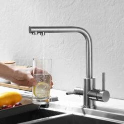 LIFCAUSAL Robinet De Cuisine Évier En Acier Inoxydable Purificateur D'eau Chaude Et Froide Robinet à Double Sortie 8 LIFCAUSAL Robinet De Cuisine Évier En Acier Inoxydable Purificateur D'eau Chaude Et Froide Robinet à Double Sortie -Tronçonneuse et accessoire Soldes 2022 54378158 3