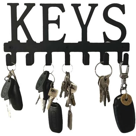 LIFCAUSAL Support à Crochets Avec 7 Crochets En Forme De Clés Support à Crochets Mural Crochet De Stockage De Forage Sans Clous Crochet De Serviette De Cuisine Antirouille Cintre 3 LIFCAUSAL Support à Crochets Avec 7 Crochets En Forme De Clés Support à Crochets Mural Crochet De Stockage De Forage Sans Clous Crochet De Serviette De Cuisine Antirouille Cintre