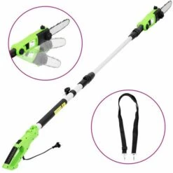 VidaXL Tronçonneuse électrique à Perche Télescopique 25 Cm 710 W