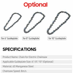 SUPERSELLER Chaîne Pour Tronçonneuse électrique Chaînes Universelles Accessoires De Remplacement - Pour Guide 6" -Tronçonneuse et accessoire Soldes 2022 54908930 3
