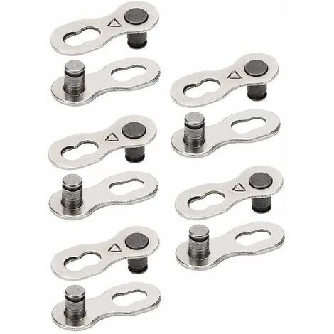 LANGRAY Maillon De Chaîne De Vélo 8 Vitesses Maillon De Chaîne De Vélo Maillon Manquant Maillon De Chaîne De Vélo 5 Paires Réutilisable En Acier Argenté Connecteur De Chaîne De Vélo Accessoire De Vélo Pour Chaîne 6, 7, 8 Vitesses, Argent 4 LANGRAY Maillon De Chaîne De Vélo 8 Vitesses Maillon De Chaîne De Vélo Maillon Manquant Maillon De Chaîne De Vélo 5 Paires Réutilisable En Acier Argenté Connecteur De Chaîne De Vélo Accessoire De Vélo Pour Chaîne 6, 7, 8 Vitesses, Argent – Image 2