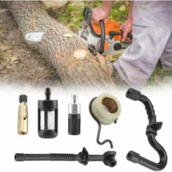 Trousse Filtre Durite D'essence Pompe à Huile Pompe à Huile De Vis Sans Fin Pour Stihl MS180 MS170 180 018 017 Abordable Pièces Rechange Tronçonneuse Accessoires, Ensemble De 6 Pièces，Fontainebleau -Tronçonneuse et accessoire Soldes 2022 55490009 3