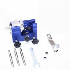 SUPERMARKET Gabarit D'affûtage De Chaîne De Tronçonneuse, Chainsaw Chain Sharpening à Manivelle Portable, Affûteur De Chaîne De Scie Pour Tous Les Types De Tronçonneuses électriques,Superma,bleu