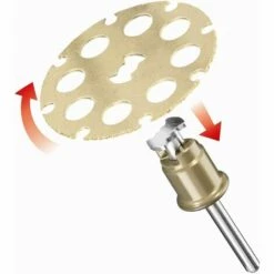 SUPERMARKET Disque De Découpe En Carbure SpeedClic - Disque à Tronçonner Pour Les Bois Et Le PVC, Diamètre 38mm, Accessoires SpeedClic Pour Outils Rotatifs Multifonctions,Superma,or -Tronçonneuse et accessoire Soldes 2022 55568258 2