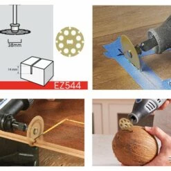 SUPERMARKET Disque De Découpe En Carbure SpeedClic - Disque à Tronçonner Pour Les Bois Et Le PVC, Diamètre 38mm, Accessoires SpeedClic Pour Outils Rotatifs Multifonctions,Superma,or -Tronçonneuse et accessoire Soldes 2022 55568258 5