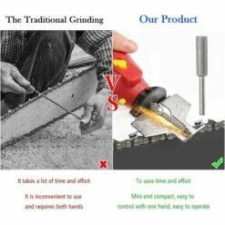 SUPERMARKET Lot De 3 Aiguiseurs De Tronçonneuse Diamantée Pour Aiguiser Les Lames De Tronçonneuse - 4/4,8/5,5 Mm - Argentés,Superma -Tronçonneuse et accessoire Soldes 2022 55568259 3