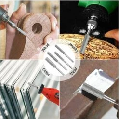 SUPERMARKET Lot De 3 Aiguiseurs De Tronçonneuse Diamantée Pour Aiguiser Les Lames De Tronçonneuse - 4/4,8/5,5 Mm - Argentés,Superma -Tronçonneuse et accessoire Soldes 2022 55568259 4