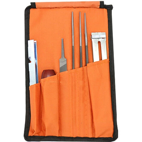 Aiguiseur De Chaîne Kit D'aiguiseur De Tronçonneuse Pour TronçonneuseEnsemble De Sac De Lime Pour Tronçonneuse Lime Pour Tronçonneuse Manche En Bois Ensemble De Lime à Chaîne De Meulage -Macaron 6 Aiguiseur De Chaîne Kit D'aiguiseur De Tronçonneuse Pour TronçonneuseEnsemble De Sac De Lime Pour Tronçonneuse Lime Pour Tronçonneuse Manche En Bois Ensemble De Lime à Chaîne De Meulage -Macaron – Image 4