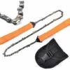 AIDUCHO Scie à Chaîne De Poche En Plein Air Outil De Jardin 33 Dent 24 Pouces Portables Camping Portable Survivant Fil De Scie à Glissière à La Main Outil De Camping Outil De Survie Scie à Glissière Manuelle En Acier Au Manganèse