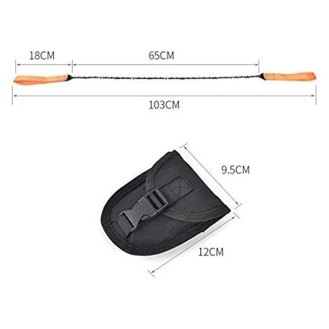 AIDUCHO Scie à Chaîne De Poche En Plein Air Outil De Jardin 33 Dent 24 Pouces Portables Camping Portable Survivant Fil De Scie à Glissière à La Main Outil De Camping Outil De Survie Scie à Glissière Manuelle En Acier Au Manganèse 5 AIDUCHO Scie à Chaîne De Poche En Plein Air Outil De Jardin 33 Dent 24 Pouces Portables Camping Portable Survivant Fil De Scie à Glissière à La Main Outil De Camping Outil De Survie Scie à Glissière Manuelle En Acier Au Manganèse – Image 3