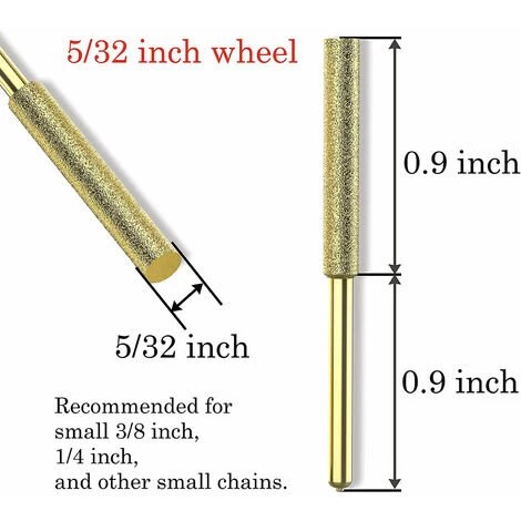 ASUPERMALL 8Pcs Meches De Tronconneuse Affuteuse Diamantee Plaquee Titane Lime De Tronconneuse Electrique Haute Durete - 4Mm 5 ASUPERMALL 8Pcs Meches De Tronconneuse Affuteuse Diamantee Plaquee Titane Lime De Tronconneuse Electrique Haute Durete - 4Mm – Image 3